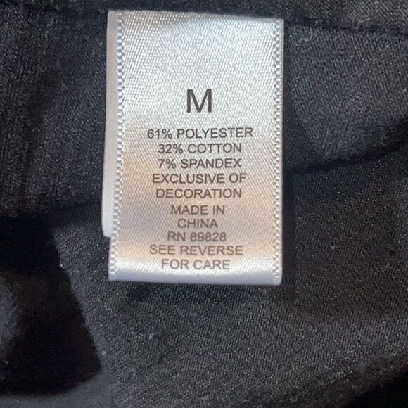 LOGO LAYERS by LORI GOLDSTEIN Black Corine Long Sleeve T Shirt-M - Picture 8 of 9